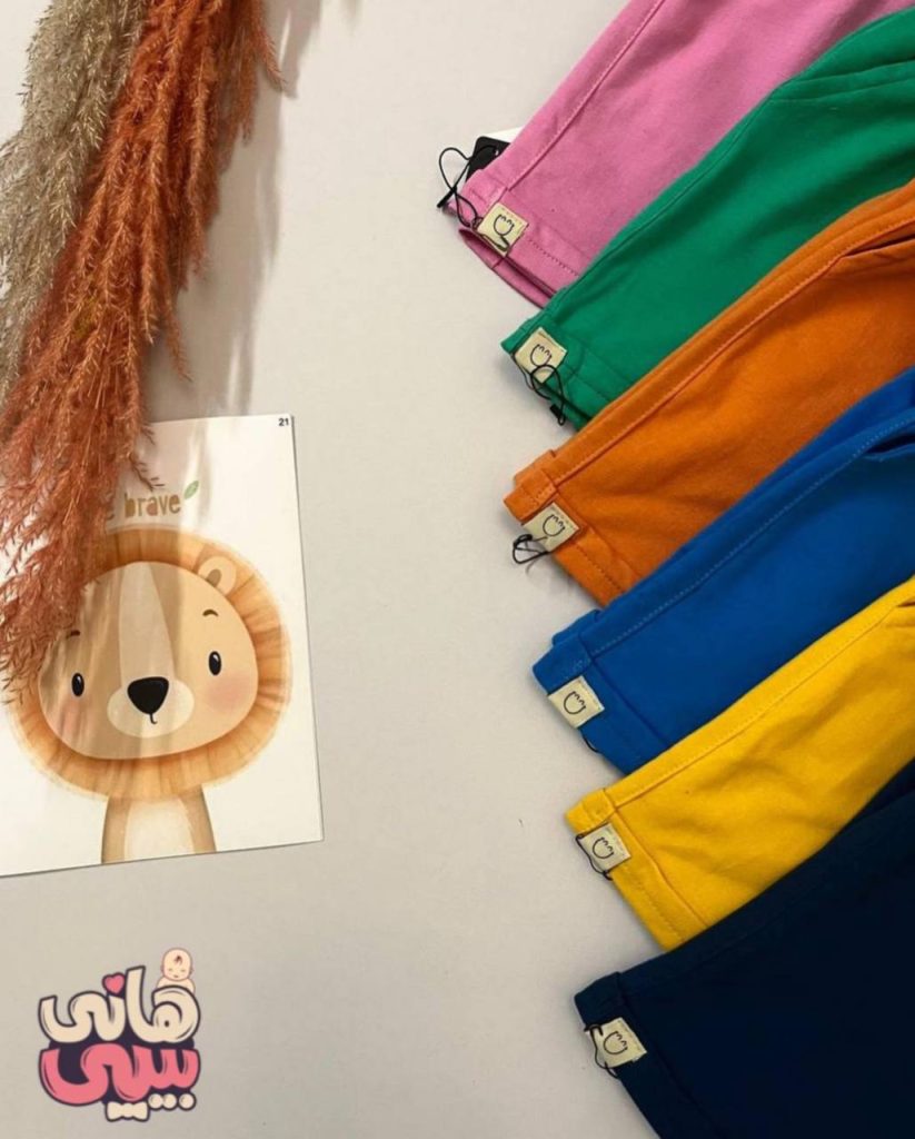 شلوارک کمرکش رنگی