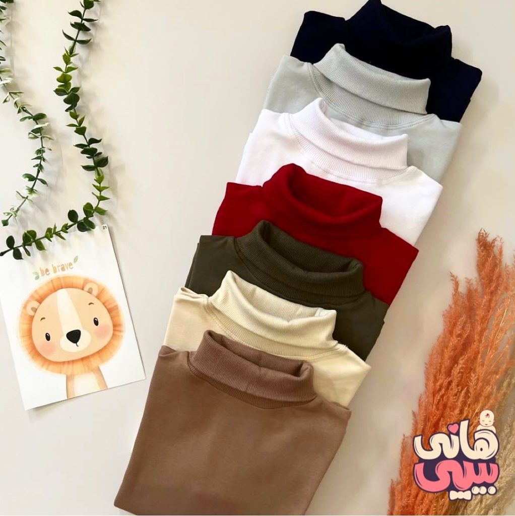 بلوز یقه اسکی رنگی